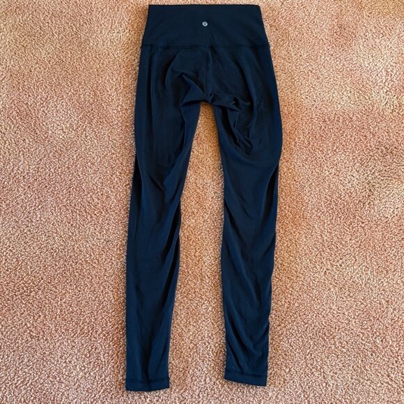 Lululemon Wunder Under Pant High Rise Black 30" Yoga Activewear Leggings Size 6 - Picture 5 of 8